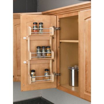 Door Mount Spice Rack - Fits a 15" Wide Wall Cabinet