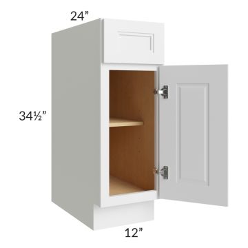 Charlotte White 12" Base Cabinet