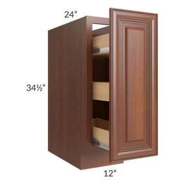 Phoenix Caramel Glaze 12" Spice Base Cabinet