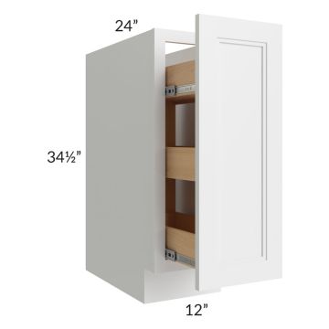 Charlotte White 12" Spice Base Cabinet