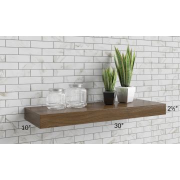Vienna Cloud 30" Floating Walnut Shelf