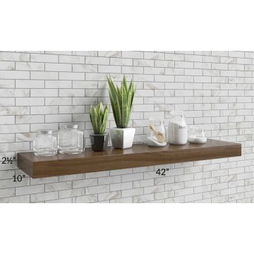 Vienna Cloud 42" Floating Walnut Shelf