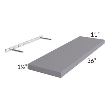 Graphite Grey Shaker 36" Floating Shelf