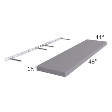 Graphite Grey Shaker 48" Floating Shelf