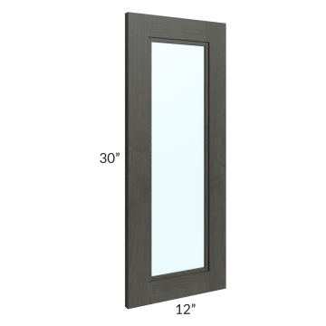 Charlotte Dark Grey 12" x 30" Glass Door Only